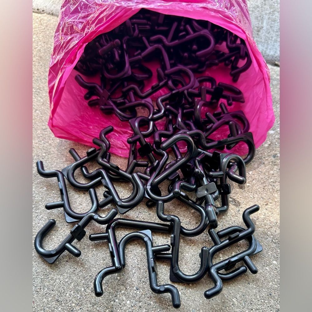 Bag of J-Hooks for Pegboard
